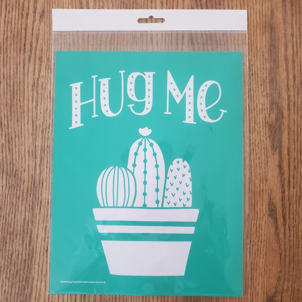 Chalk Couture Hug Me transfer